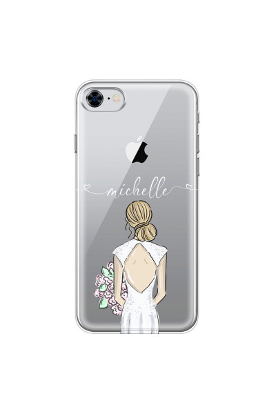 APPLE - iPhone 8 - Soft Clear Case - Bride To Be Blonde II.