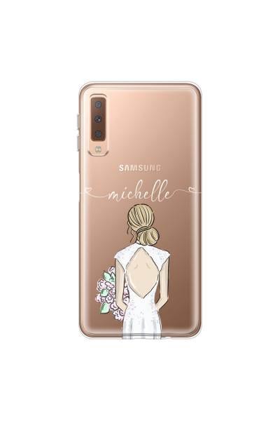 SAMSUNG - Galaxy A7 2018 - Soft Clear Case - Bride To Be Blonde II.