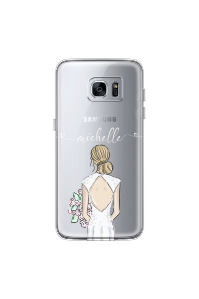 SAMSUNG - Galaxy S7 Edge - Soft Clear Case - Bride To Be Blonde II.