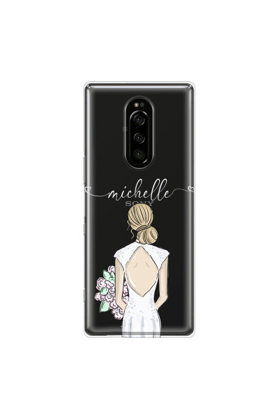 SONY - Sony 1 - Soft Clear Case - Bride To Be Blonde II.
