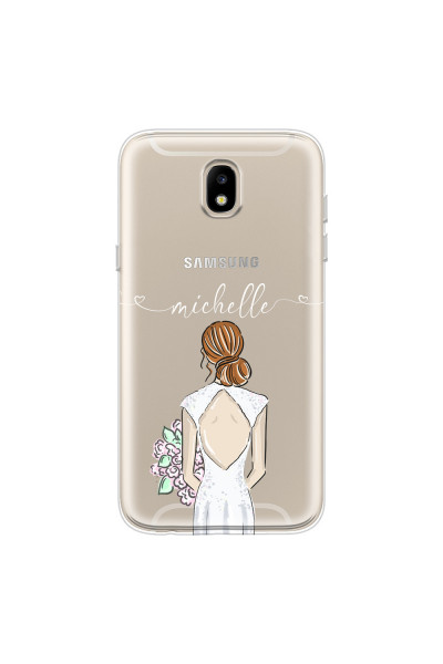 SAMSUNG - Galaxy J3 2017 - Soft Clear Case - Bride To Be Redhead II.
