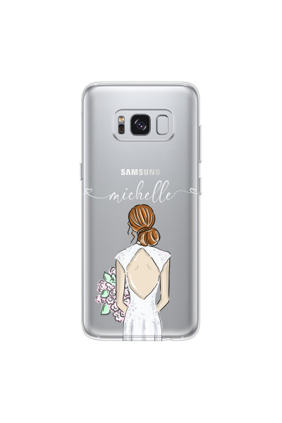 SAMSUNG - Galaxy S8 Plus - Soft Clear Case - Bride To Be Redhead II.