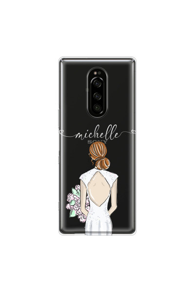 SONY - Sony 1 - Soft Clear Case - Bride To Be Redhead II.