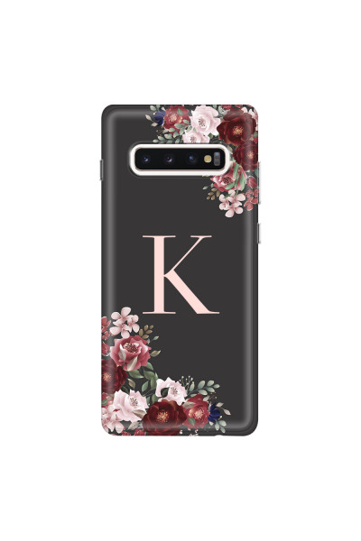 SAMSUNG - Galaxy S10 Plus - Soft Clear Case - Rose Garden Monogram