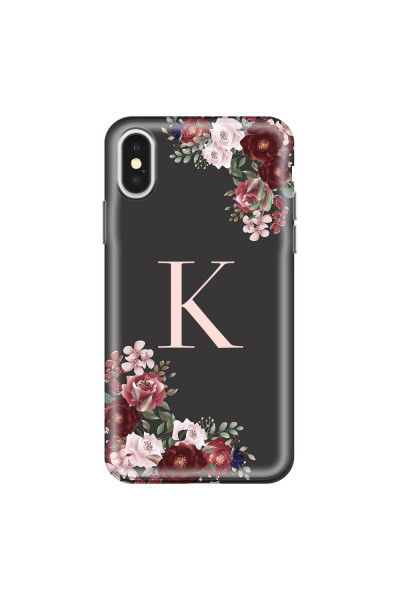 APPLE - iPhone X - Soft Clear Case - Rose Garden Monogram