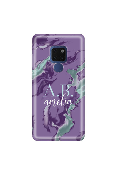 HUAWEI - Mate 20 - Soft Clear Case - Streamflow Violet Ocean
