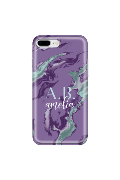 APPLE - iPhone 8 Plus - Soft Clear Case - Streamflow Violet Ocean