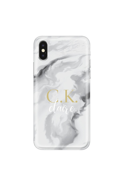 APPLE - iPhone XS Max - Soft Clear Case - Streamflow Light Elegance