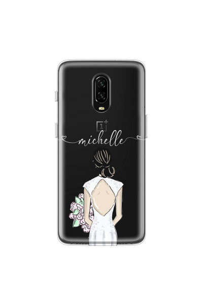 ONEPLUS - OnePlus 6T - Soft Clear Case - Bride To Be Blackhair II.