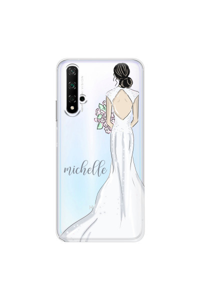HONOR - Honor 20 - Soft Clear Case - Bride To Be Blackhair Dark