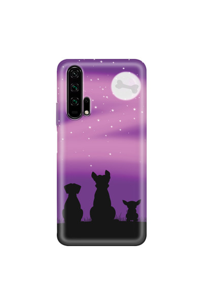 HONOR - Honor 20 Pro - Soft Clear Case - Dog's Desire Violet Sky