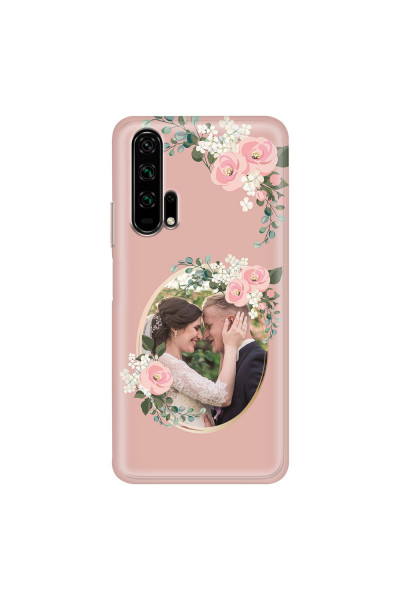 HONOR - Honor 20 Pro - Soft Clear Case - Pink Floral Mirror Photo