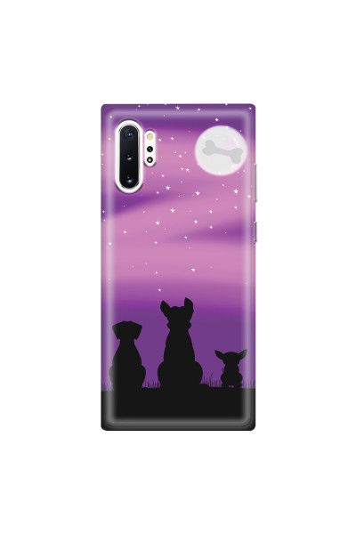 SAMSUNG - Galaxy Note 10 Plus - Soft Clear Case - Dog's Desire Violet Sky
