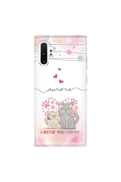SAMSUNG - Galaxy Note 10 Plus - Soft Clear Case - I Meow You Forever