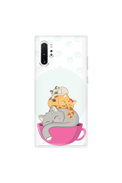 SAMSUNG - Galaxy Note 10 Plus - Soft Clear Case - Sleep Tight Kitty