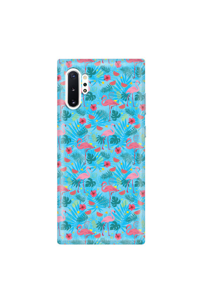 SAMSUNG - Galaxy Note 10 Plus - Soft Clear Case - Tropical Flamingo IV