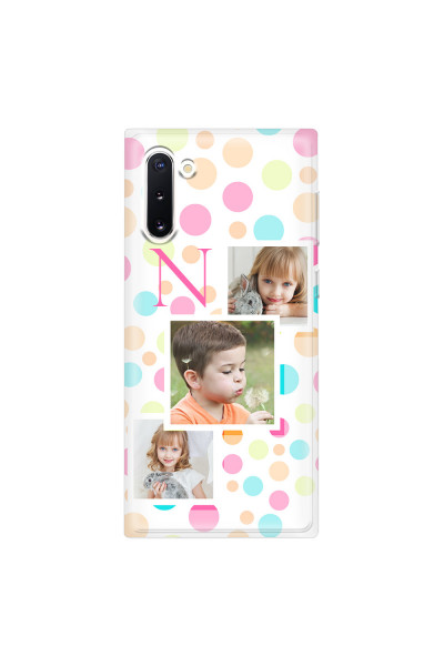 SAMSUNG - Galaxy Note 10 - Soft Clear Case - Cute Dots Initial