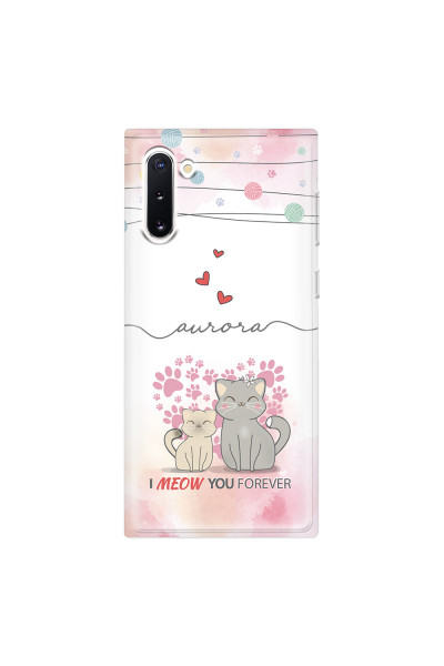 SAMSUNG - Galaxy Note 10 - Soft Clear Case - I Meow You Forever