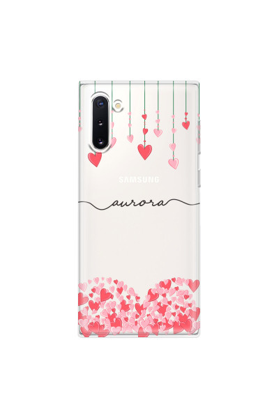 SAMSUNG - Galaxy Note 10 - Soft Clear Case - Love Hearts Strings