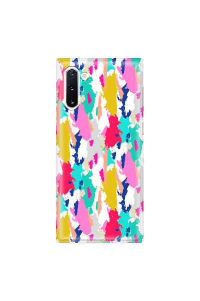 SAMSUNG - Galaxy Note 10 - Soft Clear Case - Paint Strokes