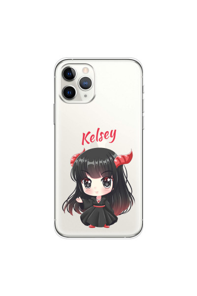 APPLE - iPhone 11 Pro - Soft Clear Case - Chibi Kelsey