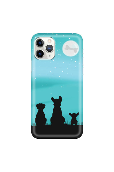 APPLE - iPhone 11 Pro - Soft Clear Case - Dog's Desire Blue Sky
