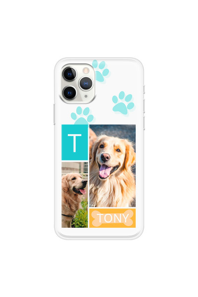 APPLE - iPhone 11 Pro - Soft Clear Case - Dog Collage