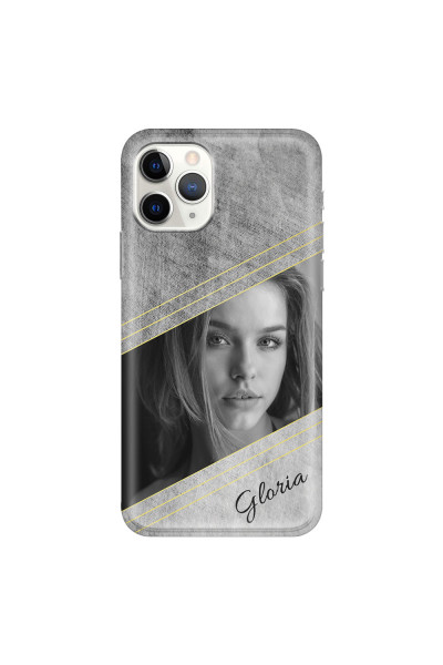 APPLE - iPhone 11 Pro - Soft Clear Case - Geometry Love Photo
