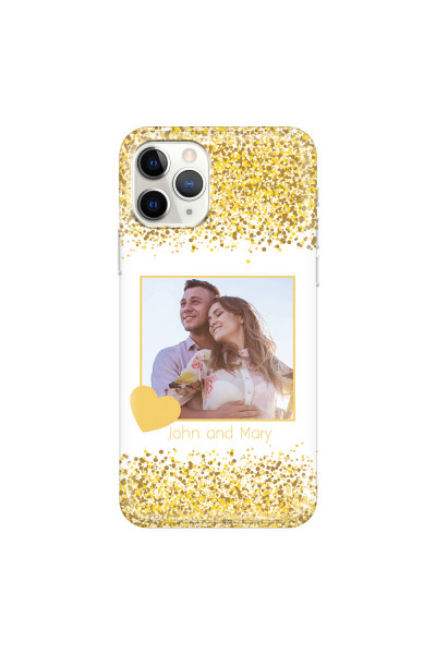 APPLE - iPhone 11 Pro - Soft Clear Case - Gold Memories