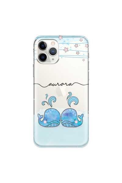 APPLE - iPhone 11 Pro - Soft Clear Case - Little Whales
