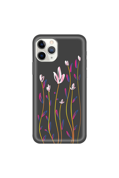 APPLE - iPhone 11 Pro - Soft Clear Case - Pink Tulips