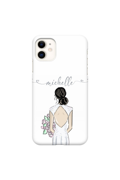 APPLE - iPhone 11 - 3D Snap Case - Bride To Be Blackhair II. Dark
