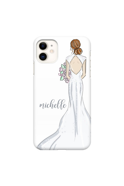 APPLE - iPhone 11 - 3D Snap Case - Bride To Be Redhead Dark