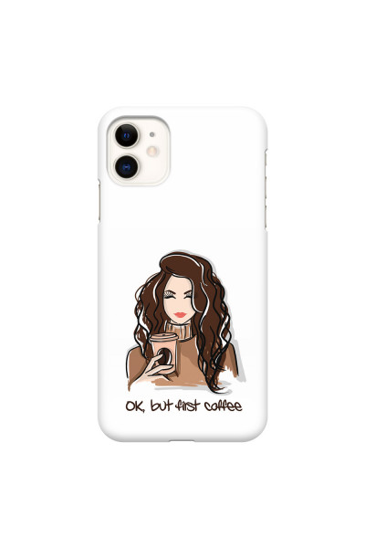 APPLE - iPhone 11 - 3D Snap Case - But First Coffee