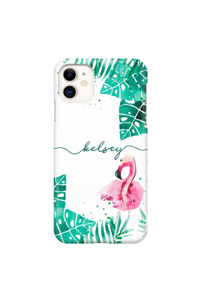 APPLE - iPhone 11 - 3D Snap Case - Flamingo Watercolor