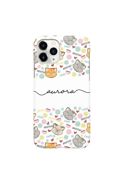 APPLE - iPhone 11 Pro - 3D Snap Case - Cute Kitten Pattern