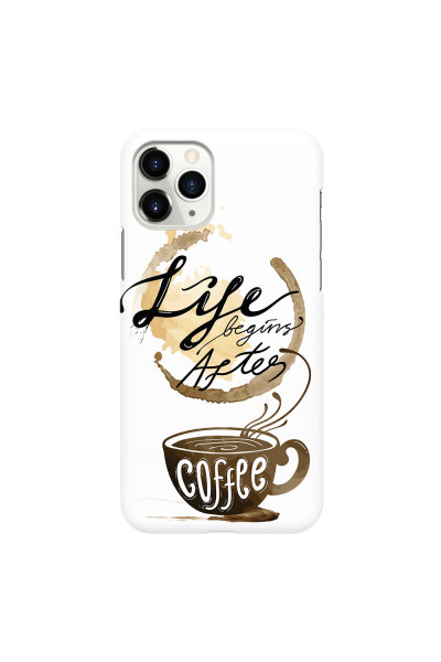 APPLE - iPhone 11 Pro - 3D Snap Case - Life begins after coffee