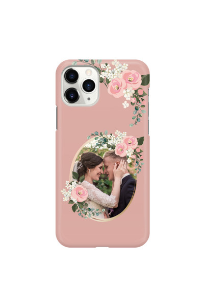 APPLE - iPhone 11 Pro - 3D Snap Case - Pink Floral Mirror Photo