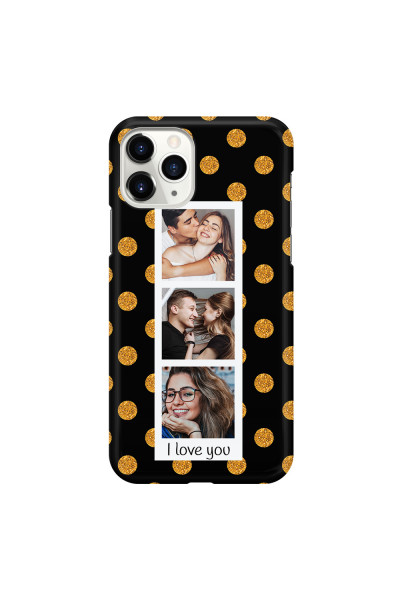 APPLE - iPhone 11 Pro - 3D Snap Case - Triple Love Dots Photo