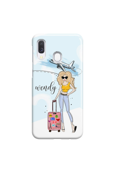 SAMSUNG - Galaxy A40 - 3D Snap Case - Travelers Duo Blonde