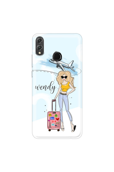 HONOR - Honor 8X - Soft Clear Case - Travelers Duo Blonde