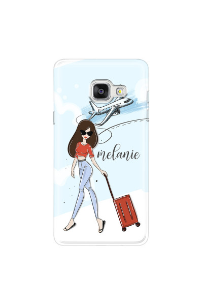 SAMSUNG - Galaxy A5 2017 - Soft Clear Case - Travelers Duo Brunette