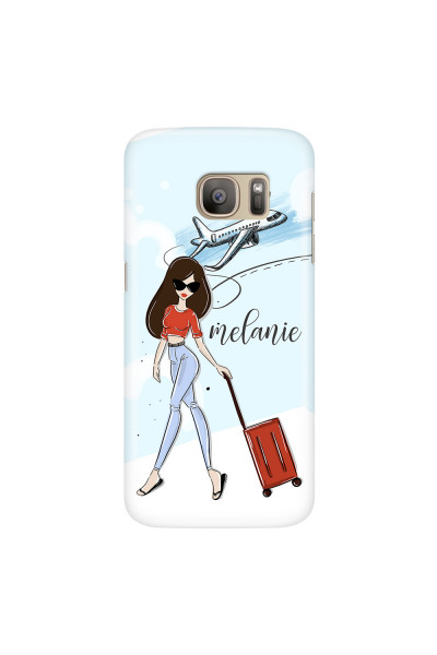 SAMSUNG - Galaxy S7 - 3D Snap Case - Travelers Duo Brunette