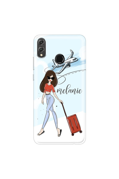 HONOR - Honor 8X - Soft Clear Case - Travelers Duo Brunette