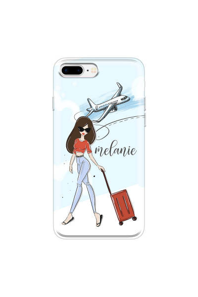 APPLE - iPhone 7 Plus - Soft Clear Case - Travelers Duo Brunette