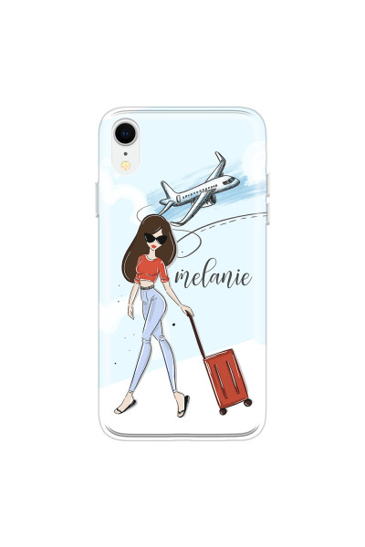 APPLE - iPhone XR - Soft Clear Case - Travelers Duo Brunette