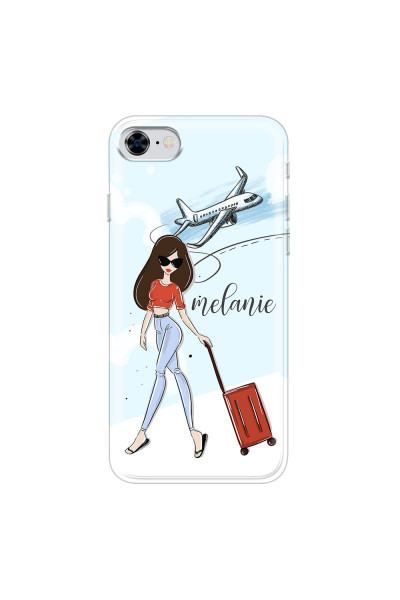 APPLE - iPhone 8 - Soft Clear Case - Travelers Duo Brunette