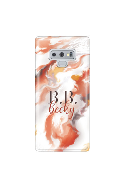 SAMSUNG - Galaxy Note 9 - Soft Clear Case - Streamflow Autumn Passion