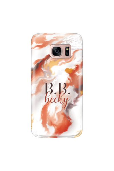 SAMSUNG - Galaxy S7 - Soft Clear Case - Streamflow Autumn Passion