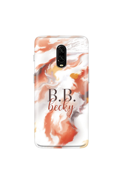 ONEPLUS - OnePlus 6T - Soft Clear Case - Streamflow Autumn Passion